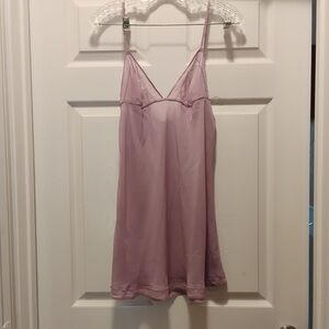 Victorias Secret Purple Sheer Sexy Lingerie Slip Dress Y2K Chic Size L